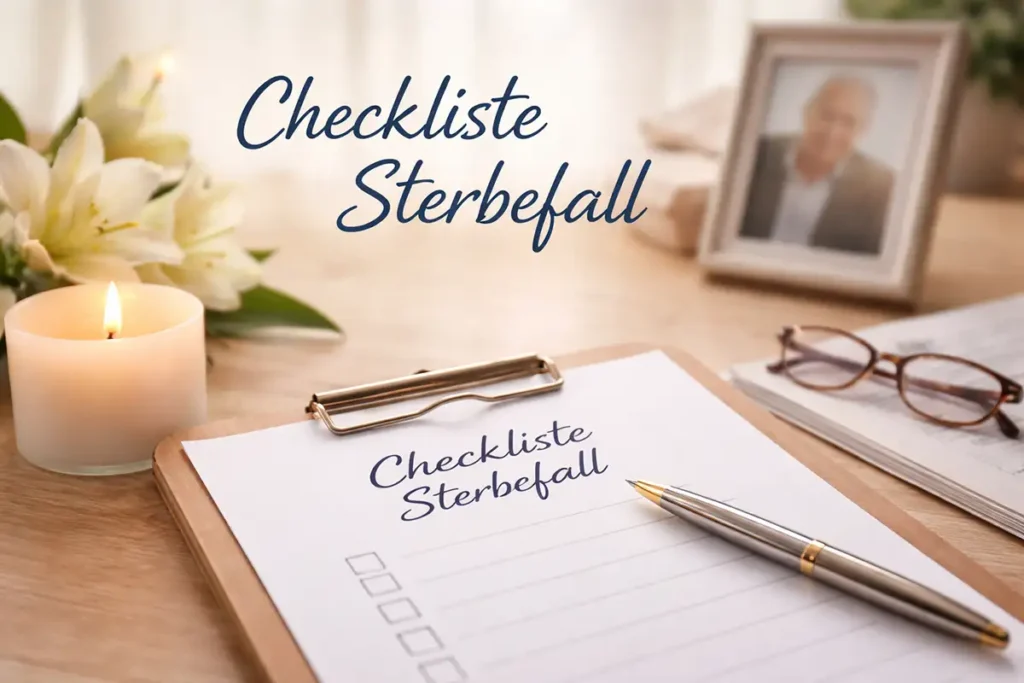 Checkliste Sterbefall
